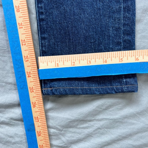 MOTHER The Rascal Skimp Jeans Womens Size 26x26 Yee Haw Distressed Medium Denim - Picture 6 of 15